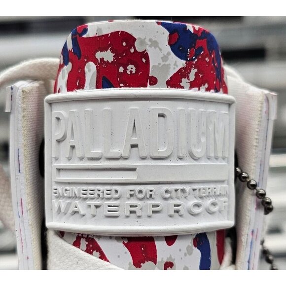 Palladium Pampa Hi White Camo French Unisex Combat Rain Boots - Picture 9 of 11